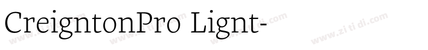 CreightonPro Light字体转换